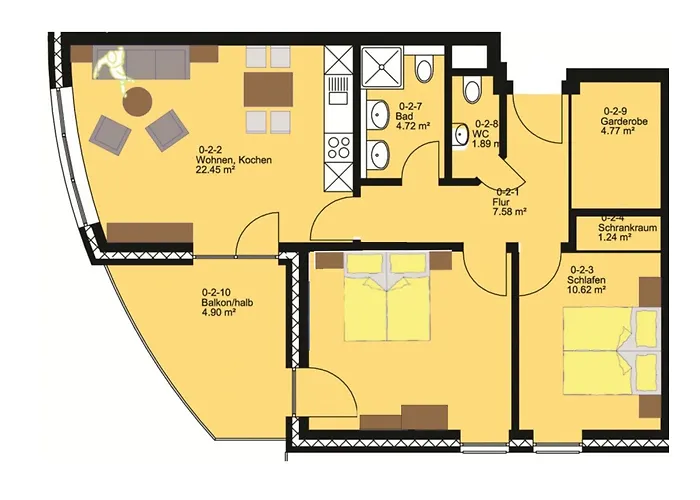 Hohe Lith, Haus 2, 2 Apartman